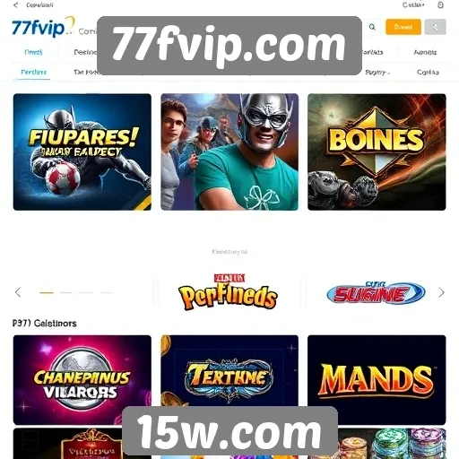 Diversidade de jogos disponíveis em 77fvip